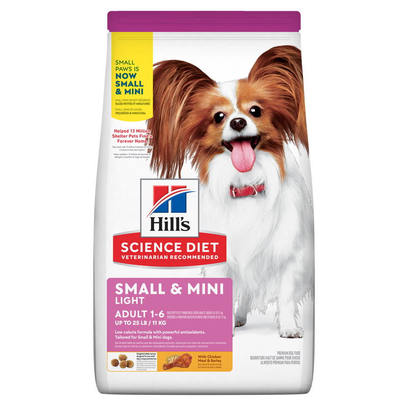 Comida para perro Hills Adulto Light Razas Miniatura 4,5Lb A 15,5Lb