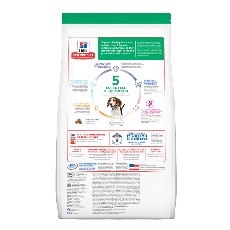 Comida para perros Hills Cachorros Razas Medianas 4,5Lbs a 27,5Lbs