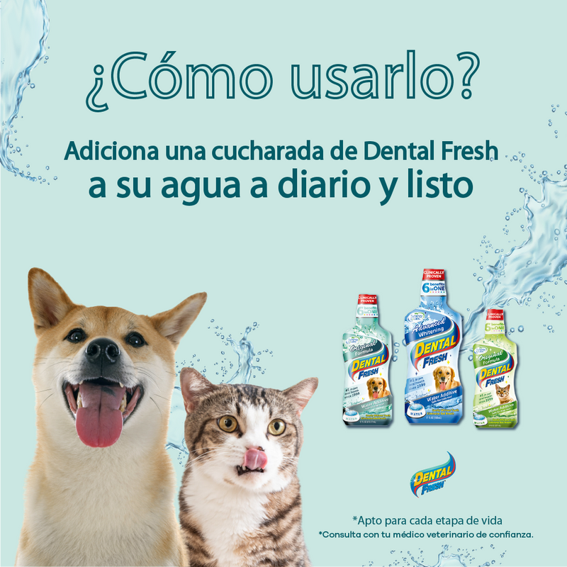 Enjuague Bucal para perro Dental Fresh Whitening 17 oz