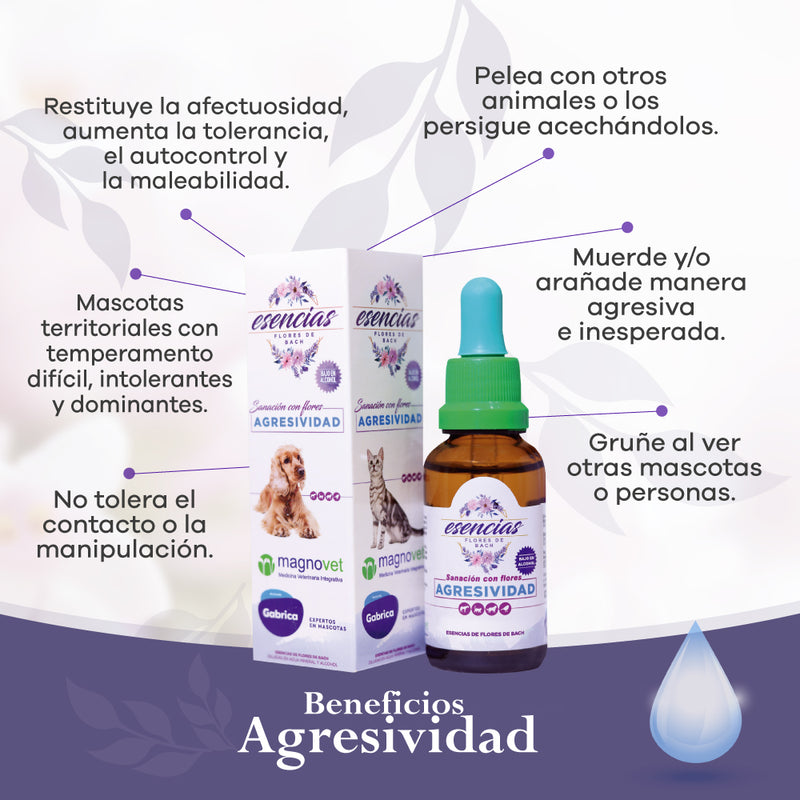 Esencia floral Agresividad Gotas 30 ml