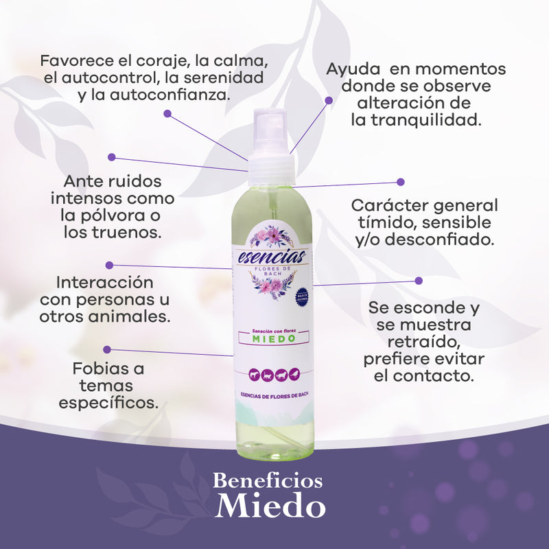 Esencia floral Miedo Spray 250 ml