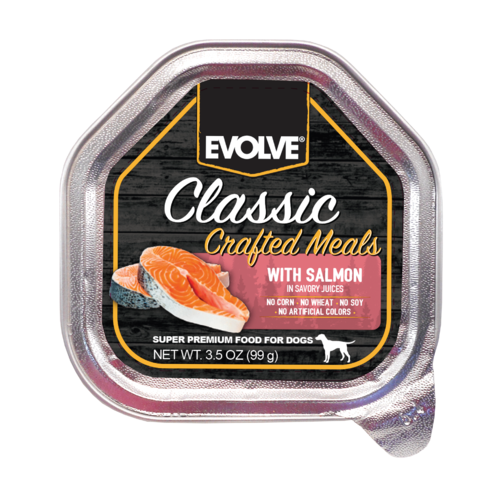 EVOLVE DOG CLASSIC BANDEJA  SALMON 99 GR