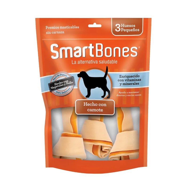 Snack para perros pequeños Smartbones Sweet Potato 3 Und