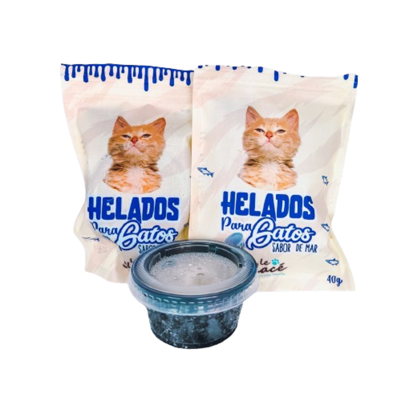 HELADO PARA GATO SABORES DE MAR X 40 GR