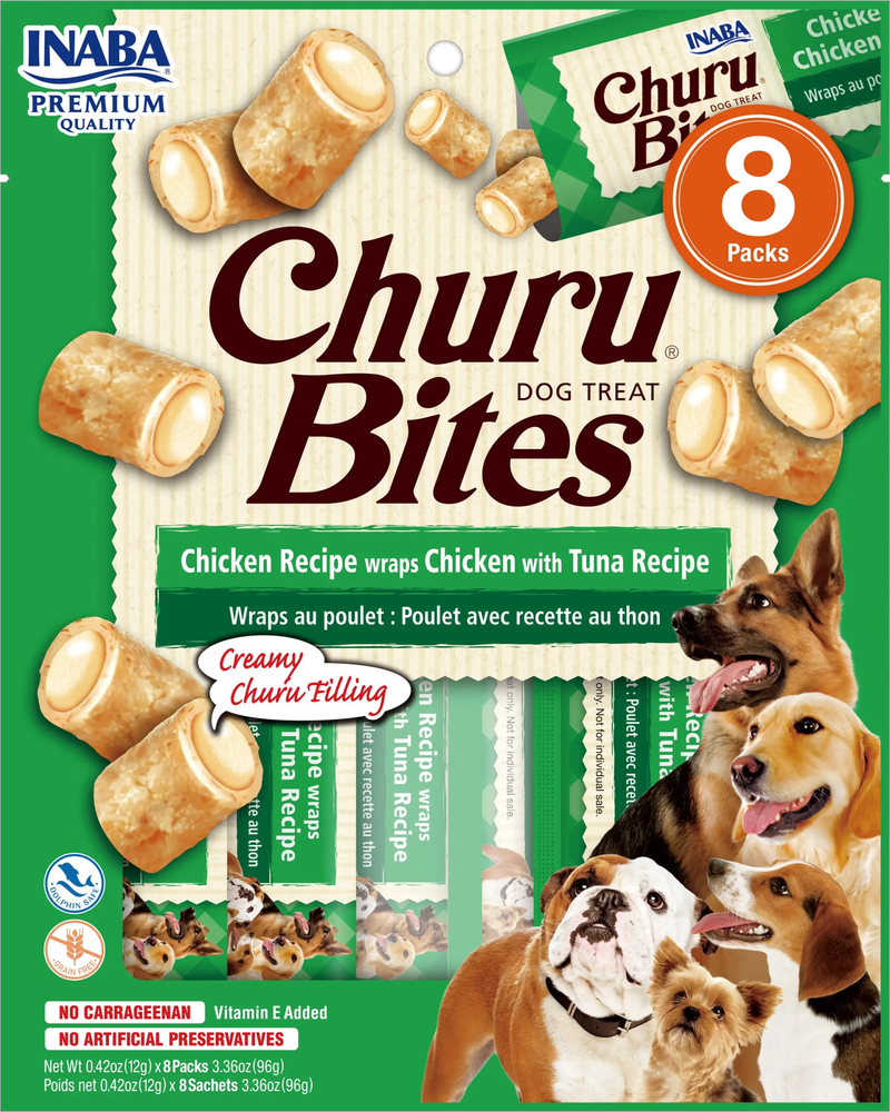 Snack Para Perro Churu Sabor Pollo y Atún 8 Und