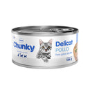 Comida Húmeda Para Gato Chunky Delicat Pollo 156 Gr Lata