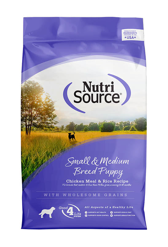 NUTRI SOURCE SMALL & MEDIUM BREED PUPPY CHIKEN & RICE