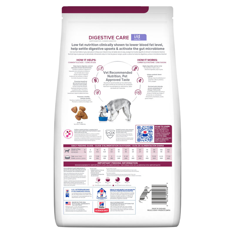 Comida para Perro Hills Low Fat i/d 8,5 Lbs