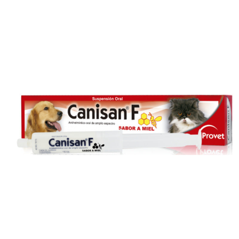 Canisan F Antihelmíntico para perros y gatos  jeringa