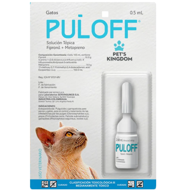 PULOFF GATO  - 0.5 ML ( 0 - 9 Kg)