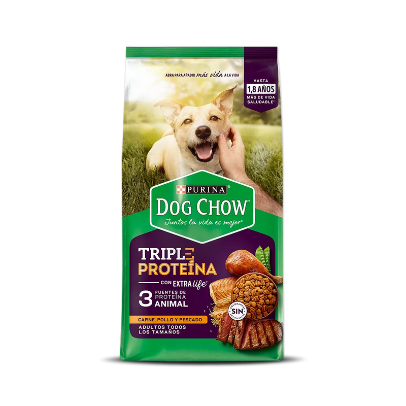 DOG CHOW ADULTO TRIPLE PROTEINA