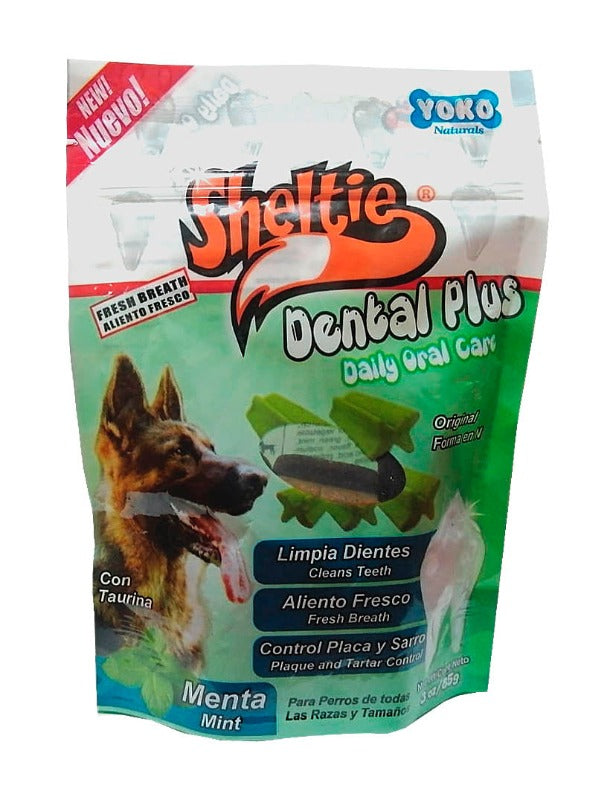 SHELTIE DENTAL PLUS MENTA 85 GR