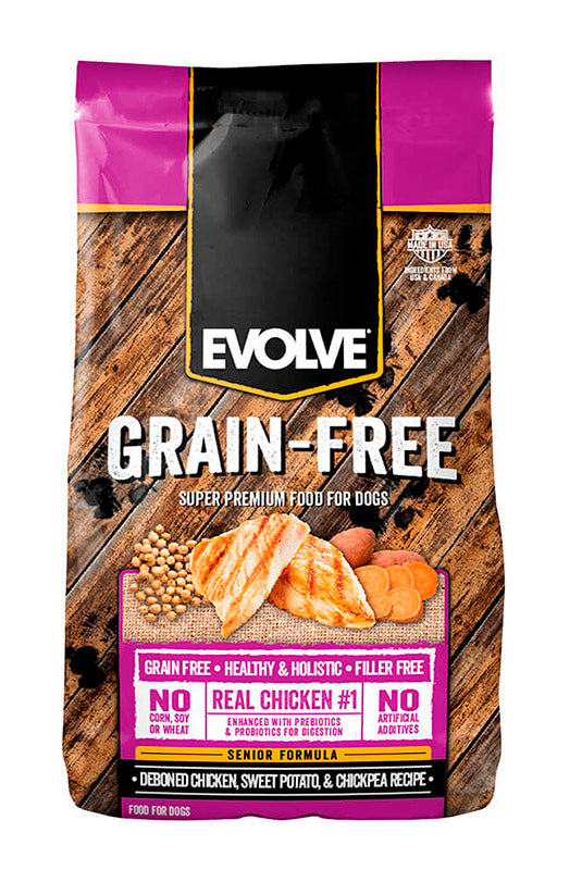 EVOLVE DOG GRAIN FREE SENIOR POLLO