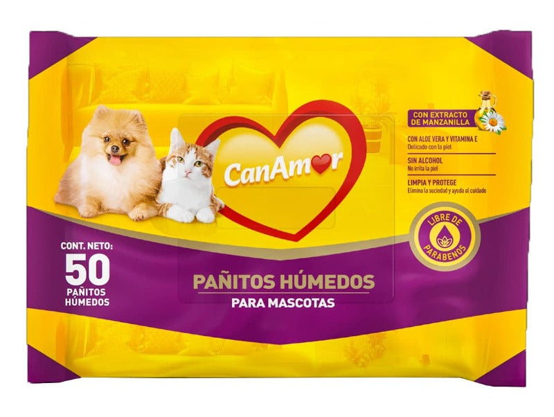 PAÑITOS HÚMEDOS CANAMOR X 50UNDS