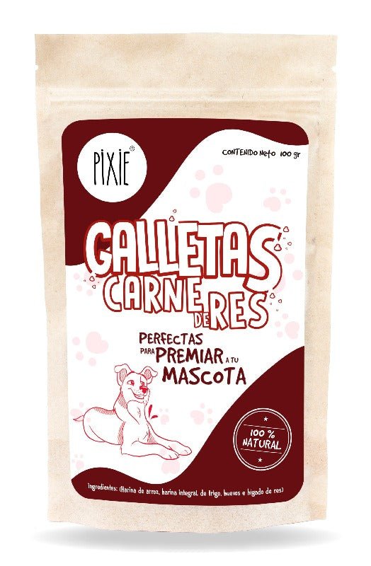 PIXIE GALLETAS CARNE DE RES X 100 GR