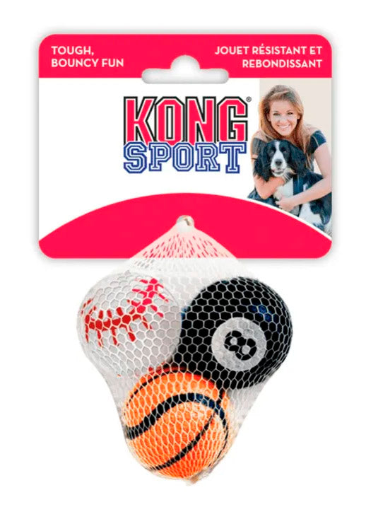 KONG SPORT PERROS SMALL X 3 UNIDADES