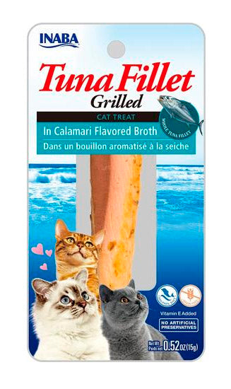 INABA CAT SNACK TUNA FILLET CALAMAR 15 GR