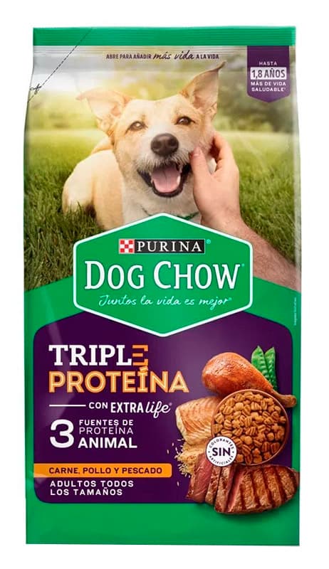 DOG CHOW ADULTO TRIPLE PROTEINA X 2 KG