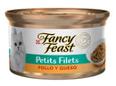 Comida Húmeda Para Gato Fancy Feast Petits Filets Pollo y Queso X 85 Gr