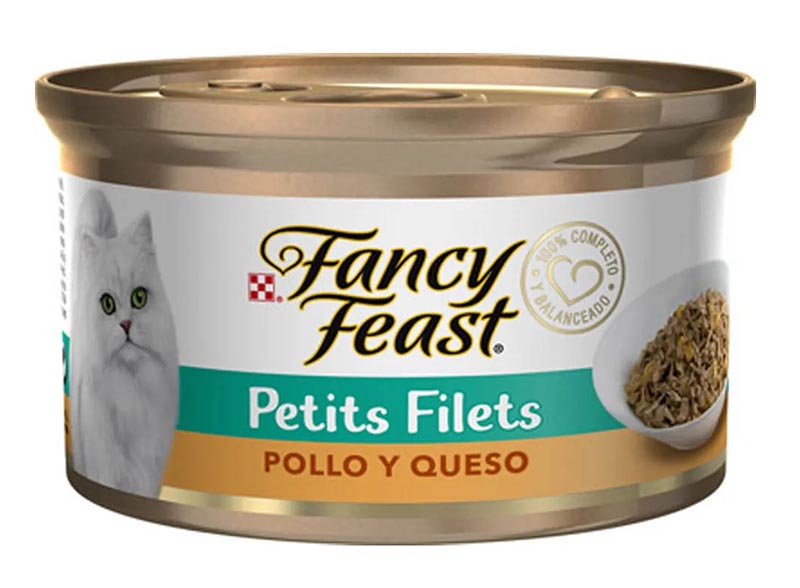 FANCY FEAST PETITS FILETS POLLO Y QUESO X 85 GR