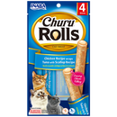Snack Para Gato Inaba Cat Churu Rolls Chicken - Tuna - Scallop 4und