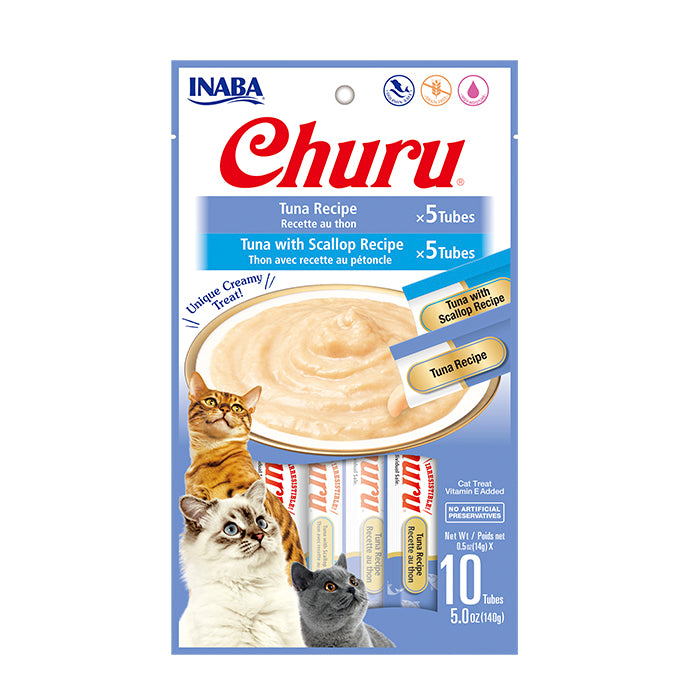 CHURU GATO SABOR A ATUN CON VIERA  X 10 UND