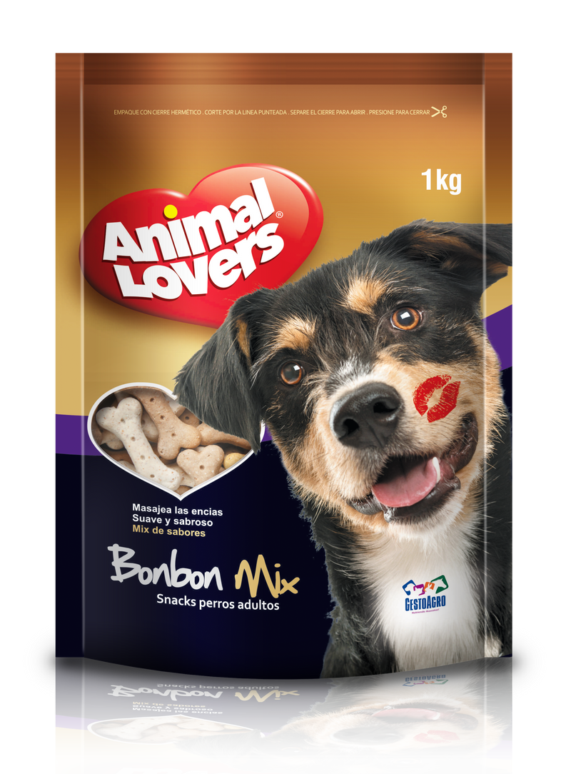 Snack Para Perro Galletas Animal Lovers Bonbon Mix 1 Kg