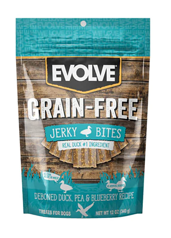 EVOLVE DOG SNACK GRAIN FREE  PATO 12 OZ