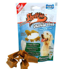 Snack Para Perro Sheltie Dental Plus Manzanilla 34 Grs