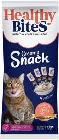 Snack Para Gato Healthy Cream Salmon X 4 Und 56 Gr