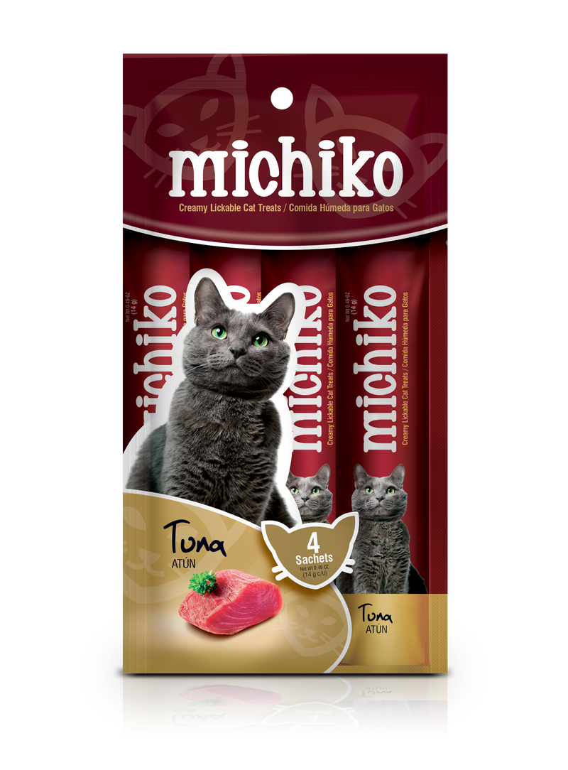 Snack Para Gato Michiko atun Sachets X 4 Unidades