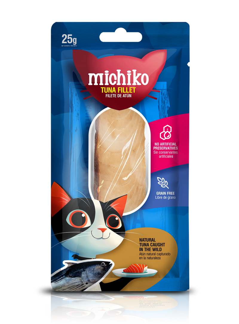 Snack Para Gato Michiko Filete de Atún 25 g