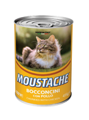 Comida Húmeda Para Gato Lata Moustache Pollo 415 Gr