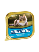Comida Húmeda Para Gato Pate Moustache Con Pescado 100 Gr