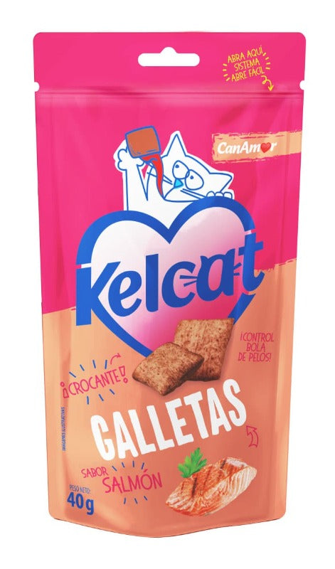 GALLETAS KELCAT CANAMOR SALMON X 40 GR