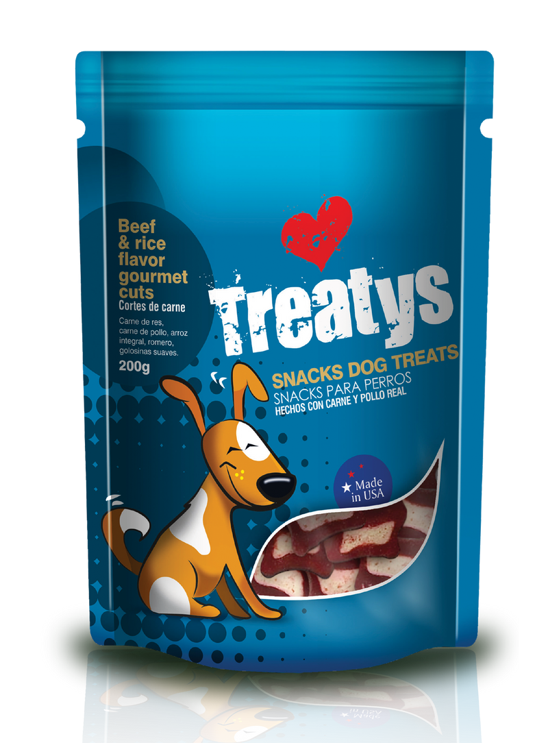 Snack Para Perro Treatys Beef And Rice 200 Gr