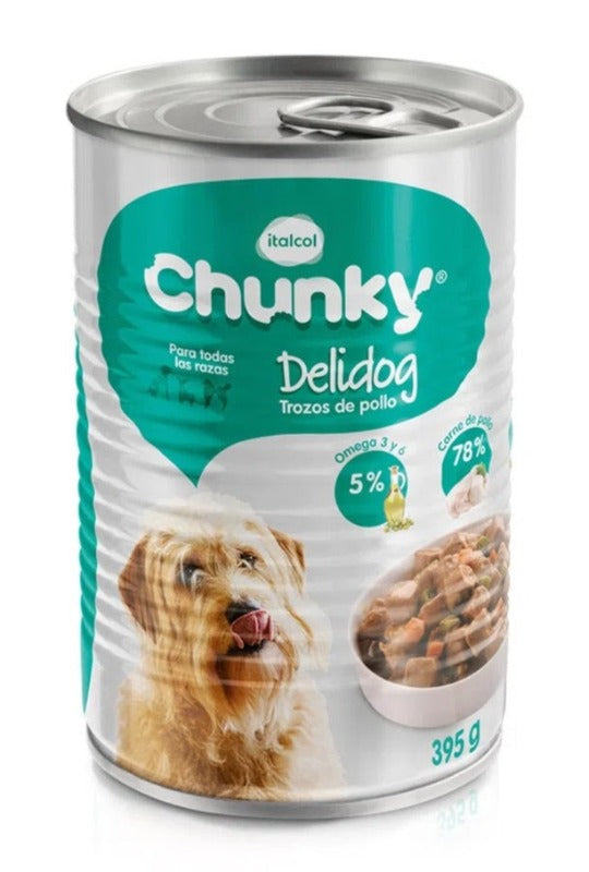 CHUNKY DELIDOG TROZOS DE POLLO  X 395 GR