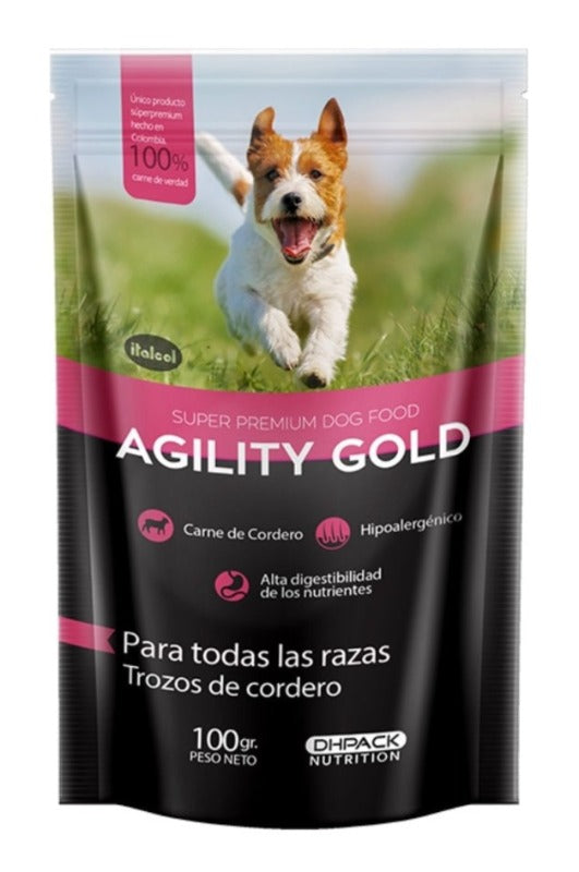 AGILITY GOLD  POUCH CORDERO X 100 GR