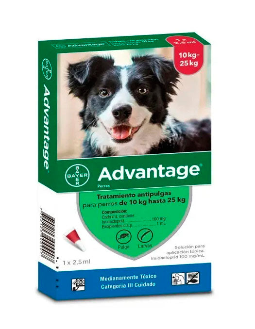 ADVANTAGE PERROS 2.5 ML PARA PERROS DE 10 A 25 KG