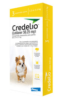 Antipulgas y Garrapatas Para Perro Credelio 56 Mg (1.3 - 2.5 Kg) Caja X 3 Tabletas