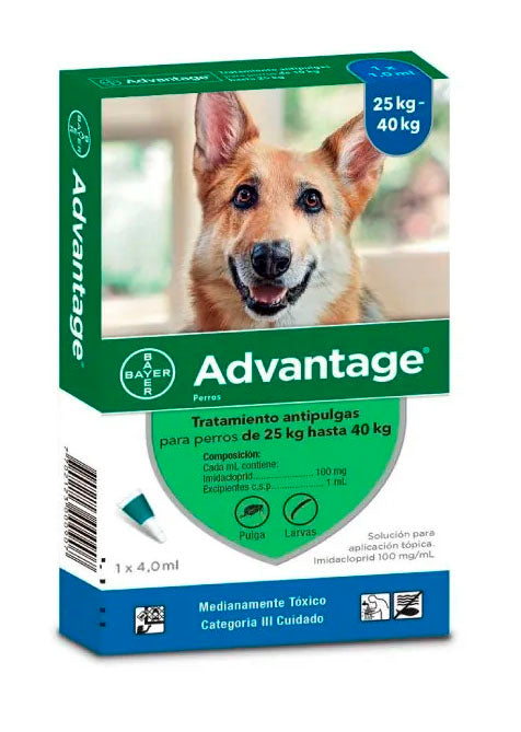 ADVANTAGE X 4.0 ML PARA PERROS DE MAS DE 25 KG