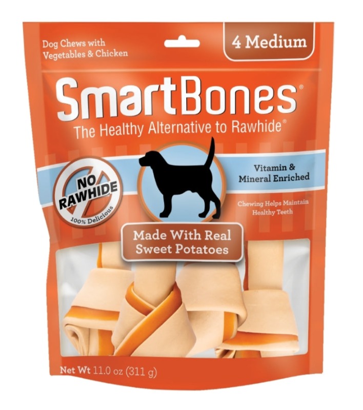 SMARTBONES SWEET POTATO MEDIUM 4PK