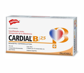 Cardial B para Perro 2,5mg 20 Tabletas