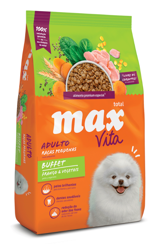 MAX VITA PERRO ADULTO RAZA PEQUEÑA BUFFET POLLO Y VEGETALES