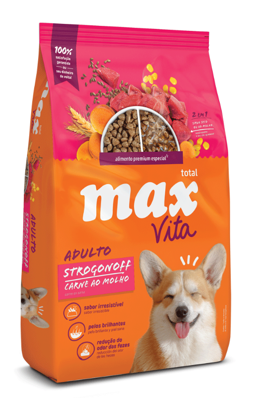 MAX VITA ADULTO STROGONOFF CARNE AO MOLHO