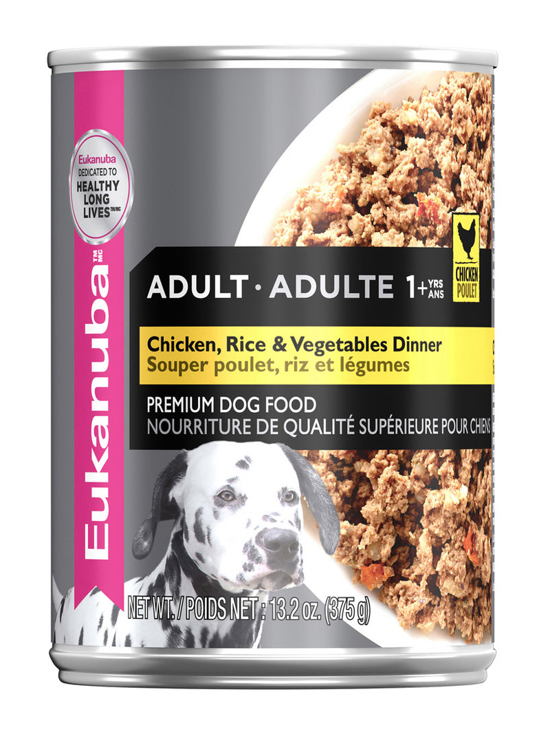 EUKANUBA LATA ADULTO CHICKEN RICE & VEGETABLES X 375 GR