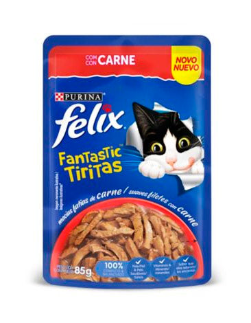 FELIX POUCH FANTASTIC TIRITAS CARNE X 85 GR