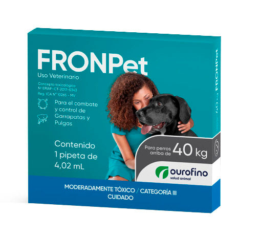 FRONPET PERROS X 4.02 ML MAS DE 40 KL