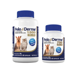 Suplemento para Perro y Gato Pelo y derme 1500 60 capsulas