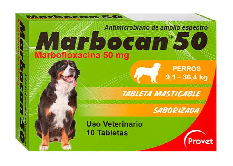 MARBOCAN 50 MG X 10 TABLETAS